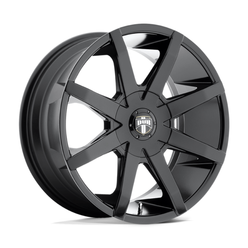 DUB 1PC PUSH 22x9.5 Inch Gloss Black Wheel with 6x135/6x139.7 Bolt Pattern and +25 Offset