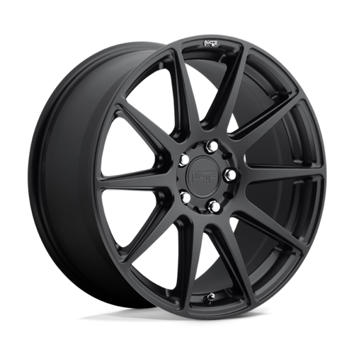 Niche 1PC M147 ESSEN 18x8 Matte Black Wheel with 5x100 Bolt Pattern and +40 Offset