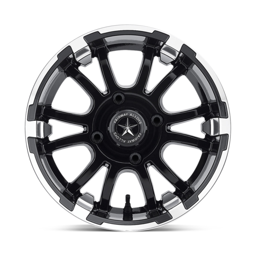 Fairway Alloys FA132 SIXER UTV 12x6.00 Machined Matte Black Wheel with -20mm Offset