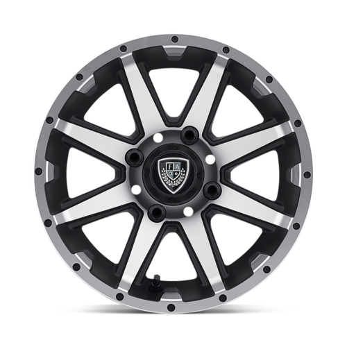 Fairway Alloys FA136 Rebel UTV 14x6.5 Machined Matte Black Wheel with -23mm Offset