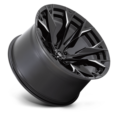 Fuel 1PC D803 Flame 22x12 Gloss Black Milled Wheel with -44 Offset and 5x127 Bolt Pattern