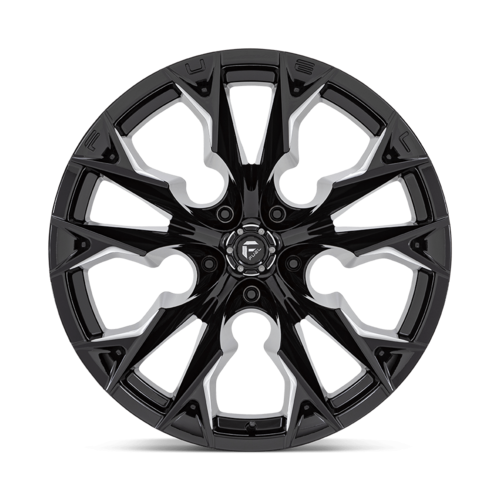 Fuel 1PC D803 Flame 22x12 Gloss Black Milled Wheel with -44 Offset and 5x139.7 Bolt Pattern
