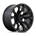 Fuel 1PC D804 Flame 20x10 Blackout Off-Road Wheel with 5x139.7 Bolt Pattern and -18 Offset