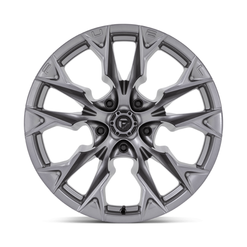 Fuel 1PC D806 Flame 20x10 Silver Platinum Alloy Wheel with -18 Offset and 5x127 Bolt Pattern
