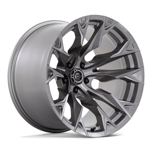 Fuel 1PC D806 Flame 20x12 Silver Platinum Off-Road Wheel with -44 Offset and 5x127 Bolt Pattern
