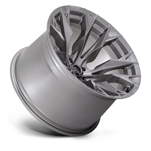 Fuel 1PC D806 Flame 20x12 Silver Platinum Off-Road Wheel with -44 Offset and 5x127 Bolt Pattern