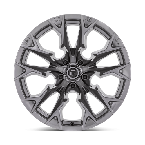 Fuel 1PC D806 Flame 20x12 Silver Platinum Off-Road Wheel with -44 Offset and 5x127 Bolt Pattern