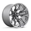 Fuel 1PC D806 FLAME 22x12 Silver Platinum Wheel with 5x127 Bolt Pattern and -44 Offset