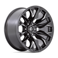 Fuel 1PC D803 FLAME 20x10 Inch Black Gloss Milled Wheel with 8x180 Bolt Pattern and -18 Offset