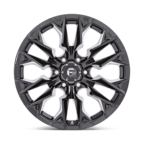 Fuel 1PC D803 FLAME 24x12 Gloss Black Milled Wheel with 5x139.7 Bolt Pattern and -44 Offset