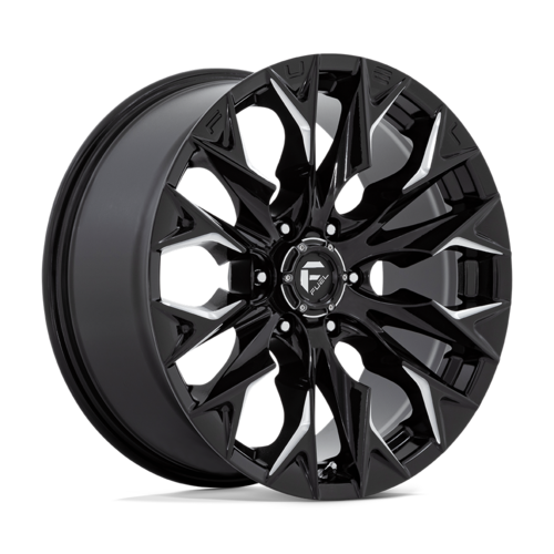 Fuel 1PC D803 Flame 20x9 inch Gloss Black Milled Wheel for 6x135 Bolt Pattern with +20 Offset