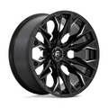 Fuel 1PC D803 Flame 22x10 Black Gloss Milled Wheel with -18 Offset and 6x139.7 Bolt Pattern