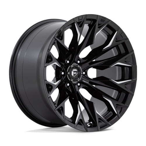 Fuel 1PC D803 Flame 22x12 Gloss Black Milled Wheel with -44mm Offset and 6x139.7 Bolt Pattern