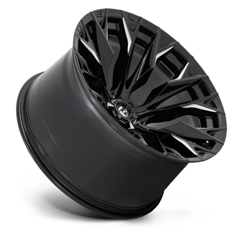 Fuel 1PC D803 Flame 22x12 Gloss Black Milled Wheel with 6x135 Bolt Pattern and -44 Offset