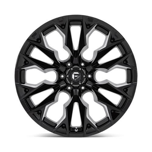 Fuel 1PC D803 Flame 22x12 Gloss Black Milled Wheel with -44mm Offset and 6x139.7 Bolt Pattern