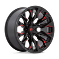 Fuel 1PC D823 Flame 22x10 Inch Gloss Black Milled with Candy Red Off-Road Wheel