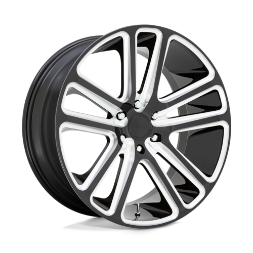 DUB 1PC S255 FLEX 24x10 Inch Gloss Black Milled Wheel with 6x139.7 Bolt Pattern and +30 Offset