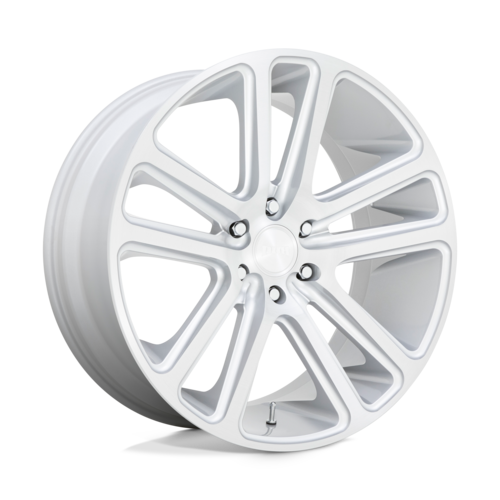 DUB 1PC S257 FLEX 22x9.5 Inch Wheel with 6x139.7 Bolt Pattern and 25mm Offset in Gloss Silver Brushed Finish