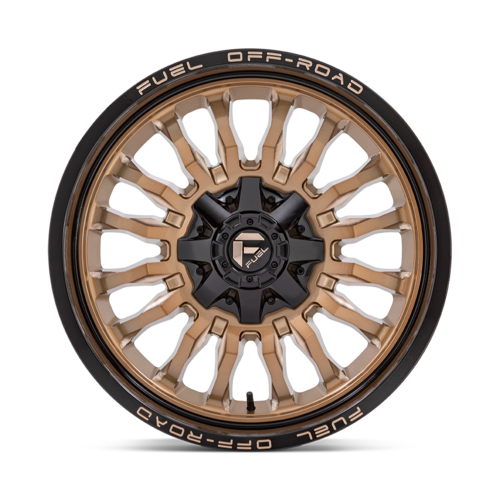 Fuel 1PC D797 ARC 20x10 Platinum Bronze with Black Lip Wheel for 5x127 & 5x139.7 Bolt Patterns