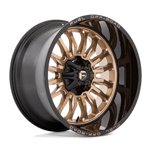 Fuel 1PC D797 ARC 22x12 Platinum Bronze with Black Lip Wheel - 5x114.3/5x127 Bolt Pattern, -44 Offset