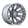 Fuel 1PC Catalyst 22x12 Inch Platinum with Chrome Lip Wheel - 8x6.5 Bolt Pattern, -44 Offset, 125.10 Center Bore