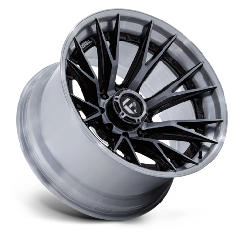 Fuel 1PC Catalyst 22x12 Inch Gloss Black Brushed Dark Tint Wheel - 8x165.1 Bolt Pattern, -44 Offset, 125.10 Center Bore