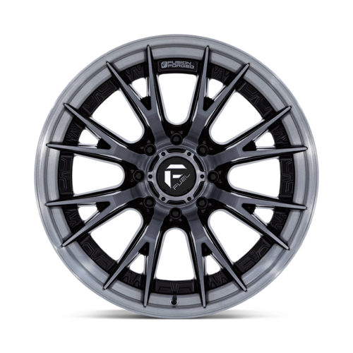 Fuel 1PC Catalyst 22x12 Inch Gloss Black Wheel with Brushed Gray Face and Lip, 8x170 Bolt Pattern, -44mm Offset, Center Bore 125.10mm