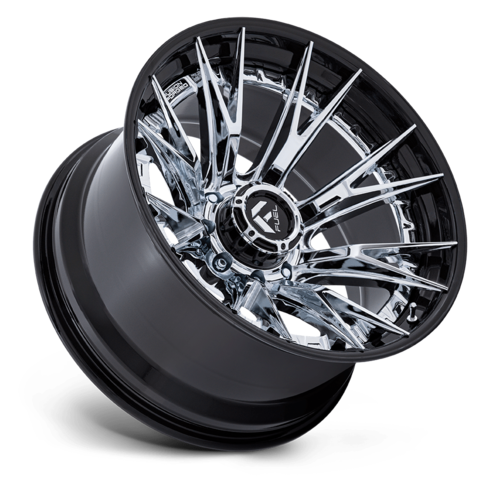 Fuel 1PC Catalyst 20x9 Chrome with Gloss Black Lip Wheel - 8x165.1 Bolt Pattern, +1 Offset, 125.10mm Center Bore