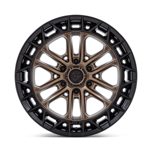 Fuel 1PC FC874 Celsius Matte Bronze with Black Lip 17x9 Wheel for 6x139.7 Bolt Pattern