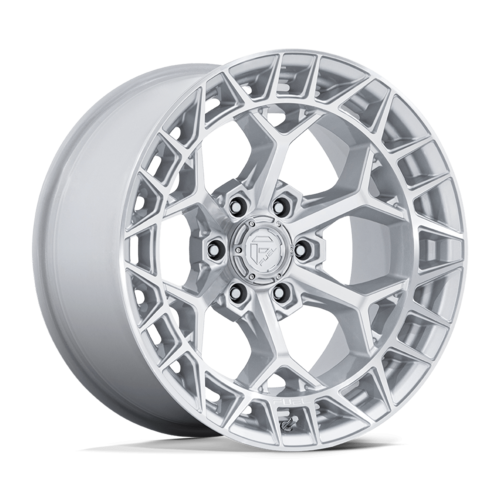 Fuel 1PC FC873 Charger 17x9 Inch Gloss Silver Machined Face Wheel with -12 Offset and 5x127 Bolt Pattern