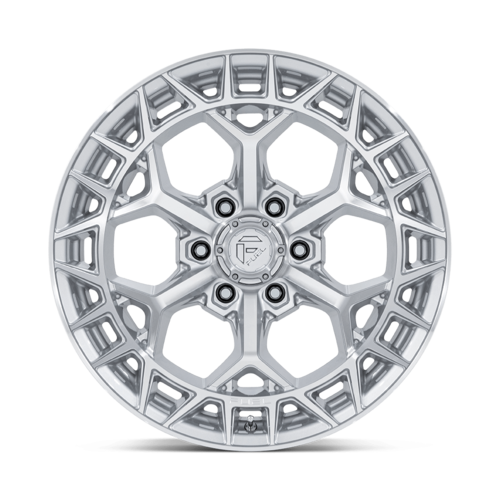 Fuel 1PC FC873 Charger 17x9 Inch Gloss Silver Machined Face Wheel with 5x127 Bolt Pattern and 71.50mm Center Bore