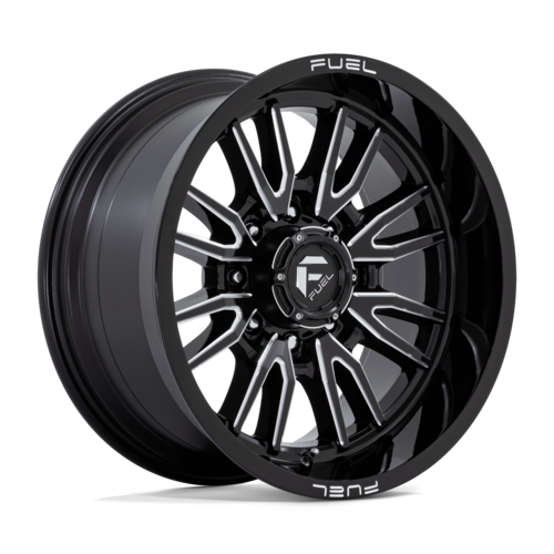 Fuel 1PC D761 CLASH 20x10 Gloss Black Milled Wheel with -18 Offset and 8x165.1 Bolt Pattern