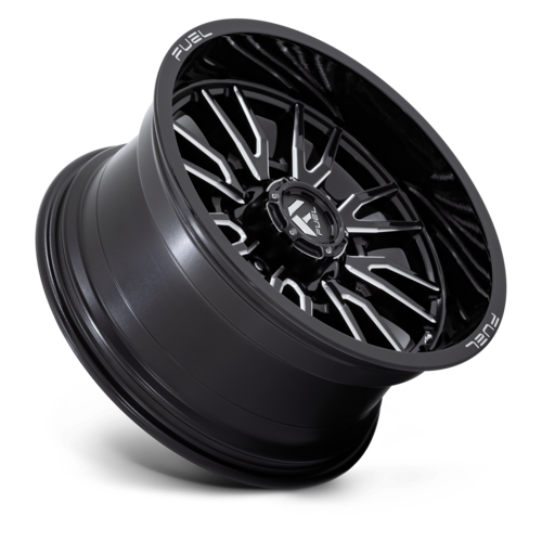 Fuel 1PC D761 Clash 20x10 Black Gloss Milled Wheel with -18 Offset