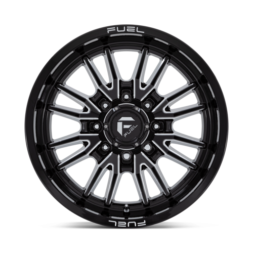 Fuel 1PC D761 Clash 20x10 Black Gloss Milled Wheel with -18 Offset