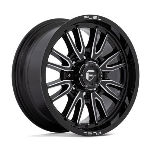 Fuel 1PC D761 CLASH 20x9 Gloss Black Milled Wheel with 8x170 Bolt Pattern and +20 Offset
