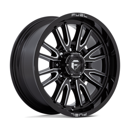 Fuel 1PC D761 Clash 20x9 Gloss Black Milled Off-Road Wheel with 8x165.1 Bolt Pattern and 125.10 Center Bore