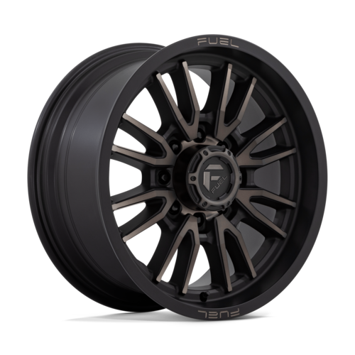 Fuel 1PC D762 Clash 20x9 Matte Black Double Dark Tint Wheel with 8x180 Bolt Pattern and 124.2mm Center Bore
