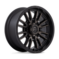 Fuel 1PC D762 Clash Matte Black Double Dark Tint 20x9 Wheel with 8x180 Bolt Pattern and 124.20mm Center Bore