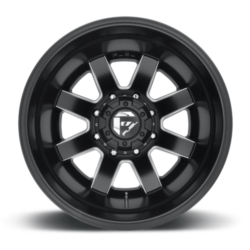 Fuel 1PC D538 Maverick 22x8.25 Matte Black Milled Wheel - 8x200 Bolt Pattern, -201 Offset, 142mm Center Bore