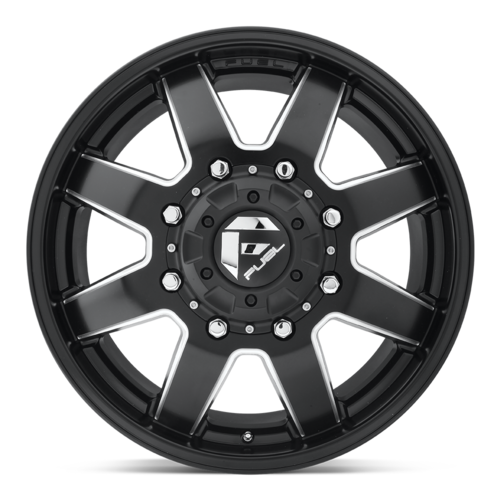 Fuel 1PC D538 Maverick 22x8.25 Matte Black Milled Wheel with 8x200 Bolt Pattern and +105 Offset