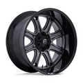 Fuel 1PC DARKSTAR 24x12 Matte Gunmetal with Black Lip Wheel - 8x165.1 Bolt Pattern, -44 Offset, 125.10 Center Bore