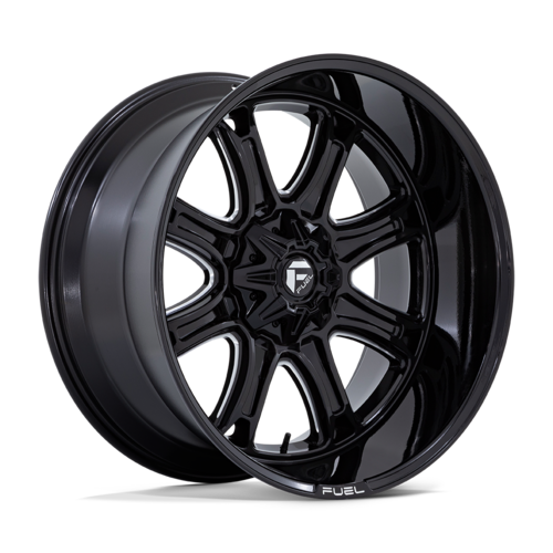 Fuel 1PC Darkstar 20x9 Gloss Black Milled Wheel with 5x127/5x139.7 Bolt Pattern and +1 Offset