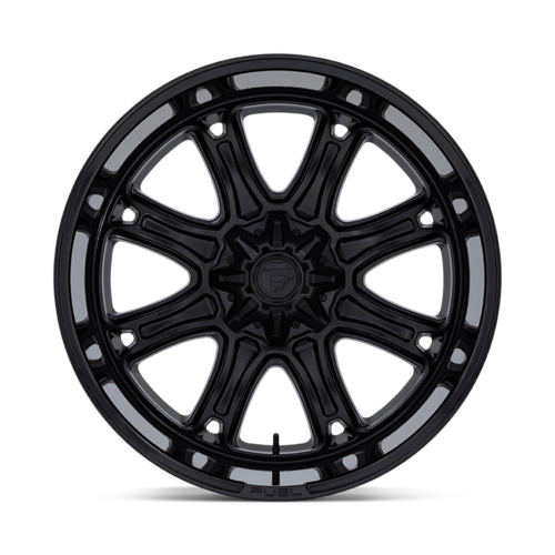 Fuel 1PC Darkstar 20x9 Matte Black with Gloss Black Lip Wheel for 6x135 / 6x139.7 Bolt Pattern