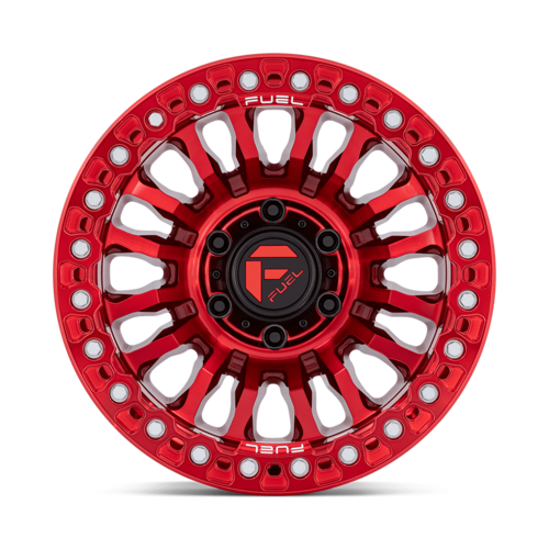 Fuel 1PC FC125 RINCON Beadlock 17x9 Candy Red Wheel with -38 Offset and 6x139.7 Bolt Pattern