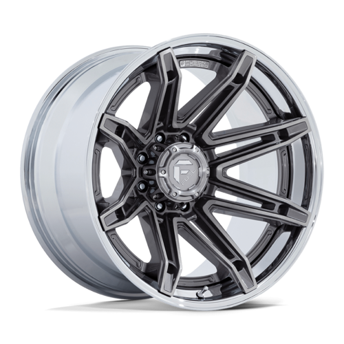 Fuel 1PC BRAWL 20x10 Wheel with Chrome Lip and Platinum Finish - 6x139.7 Bolt Pattern, -18 Offset