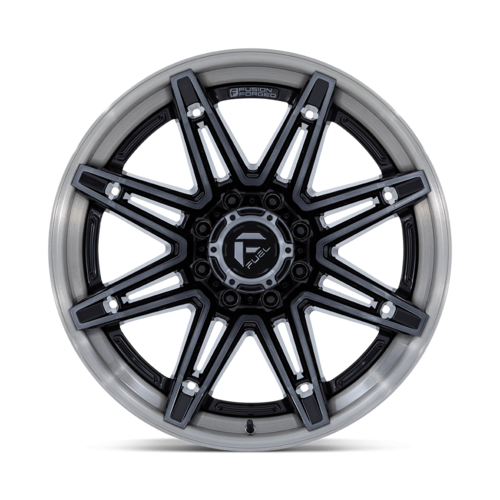 Fuel 1PC FC401 Brawl 20x10 Inch Gloss Black with Brushed Gray Tint Face & Lip Wheel