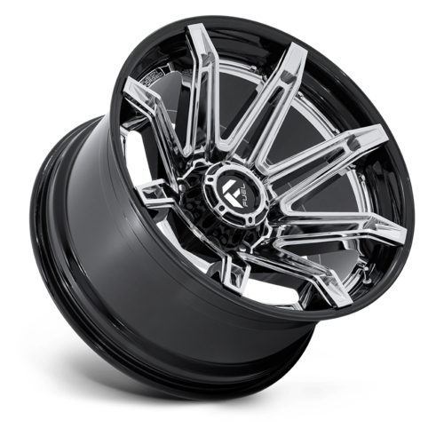 Fuel 1PC FC401 BRAWL 22-Inch Chrome with Gloss Black Lip Wheel (Part FC401PB22108718N)