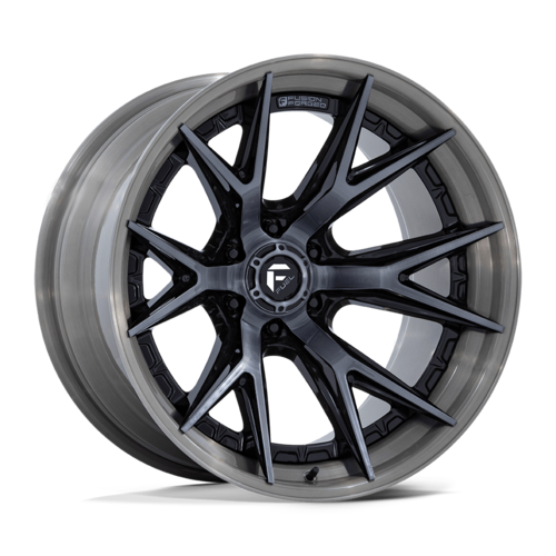 Fuel 1PC Catalyst 20x10 Inch Gloss Black Wheel with Brushed Gray Tint Face & Lip - 6x139.7 Bolt Pattern, -18 Offset