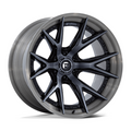 Fuel 1PC Catalyst 20x10 Inch Gloss Black Wheel with Brushed Gray Tint Face & Lip - 6x139.7 Bolt Pattern, -18 Offset