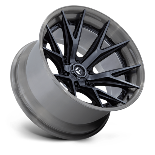 Fuel 1PC Catalyst 24x12 Wheel with Gloss Black Brushed Dark Tint Finish and -44 Offset for 6x139.7 Bolt Pattern